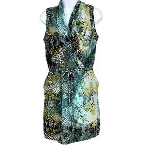 Charlie Jade Silk Cinch Waist Dress
